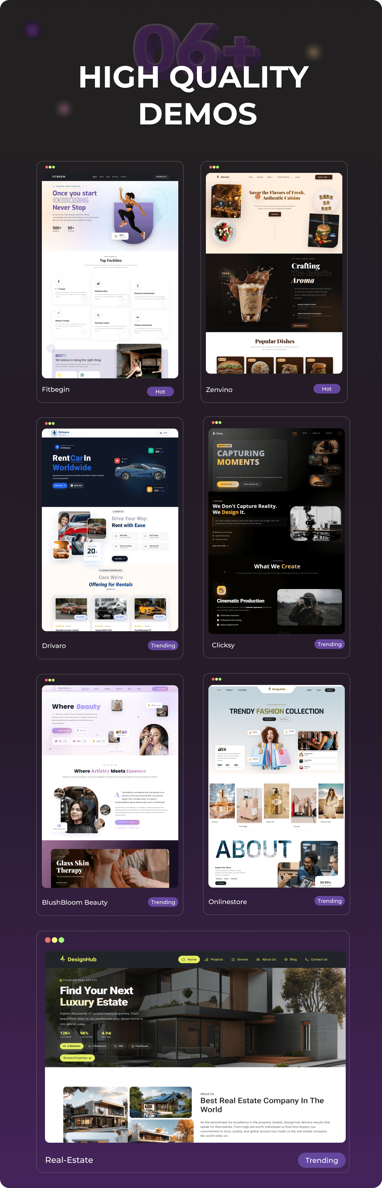 Designhub - Digital Agency Portfolio & Business HTML5, React Template