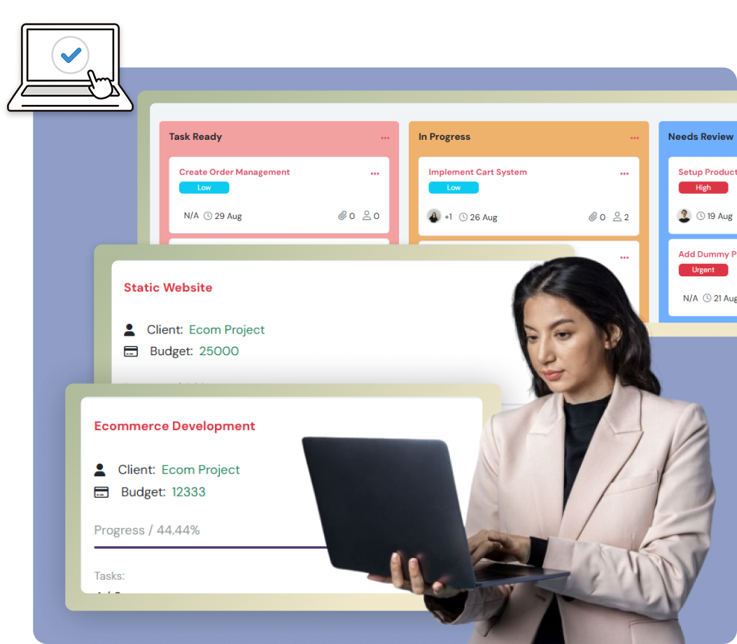 XpressHive HR dashboard showing attendance and payroll analytics